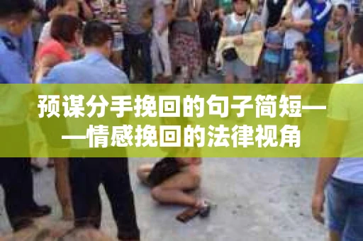 预谋分手挽回的句子简短——情感挽回的法律视角