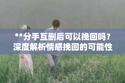 **分手互删后可以挽回吗？深度解析情感挽回的可能性**