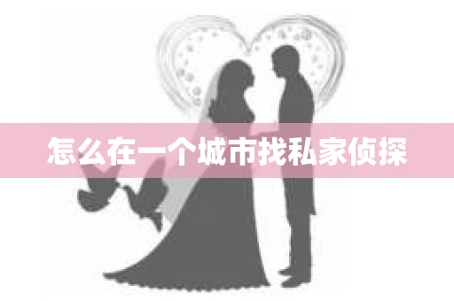 怎么在一个城市找私家侦探