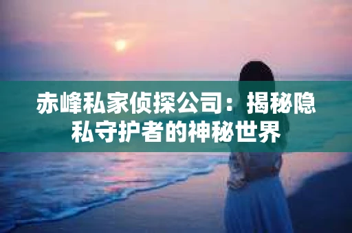 赤峰私家侦探公司：揭秘隐私守护者的神秘世界