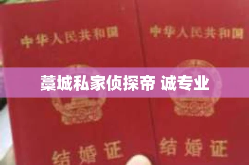 藁城私家侦探帝 诚专业