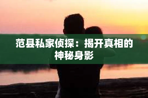 范县私家侦探：揭开真相的神秘身影