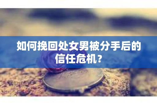 如何挽回处女男被分手后的信任危机？