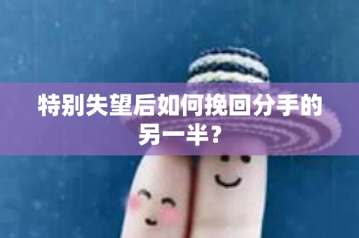 特别失望后如何挽回分手的另一半？