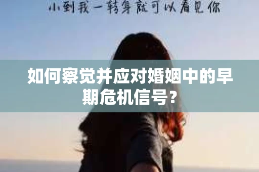 如何察觉并应对婚姻中的早期危机信号? 如何察觉并应对婚姻中的早期危机信号?