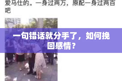 一句错话就分手了，如何挽回感情？