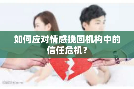 如何应对情感挽回机构中的信任危机？
