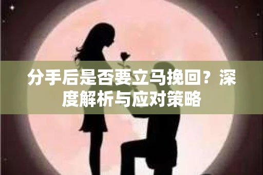 分手后是否要立马挽回？深度解析与应对策略