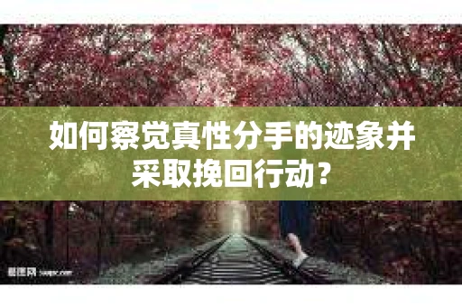 如何察觉真性分手的迹象并采取挽回行动？