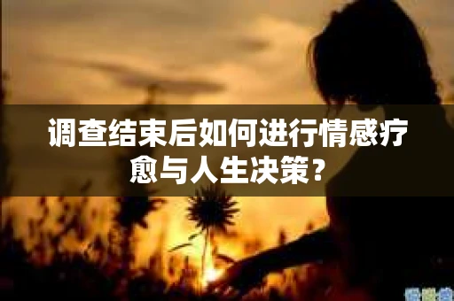 调查结束后如何进行情感疗愈与人生决策？